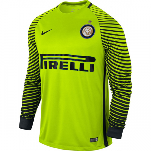 Inter Milan 2016/17 LS Green Goalkeeper Soccer Jersey